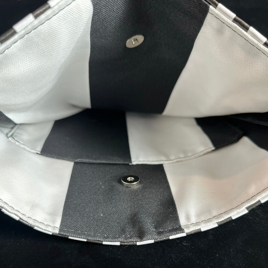 Checkered Vinyl Tote Bag